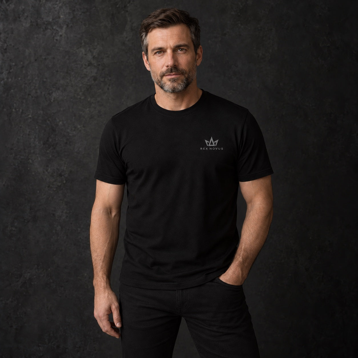 Wear The Crown | Standard Tshirt, Left Chest worn by a model